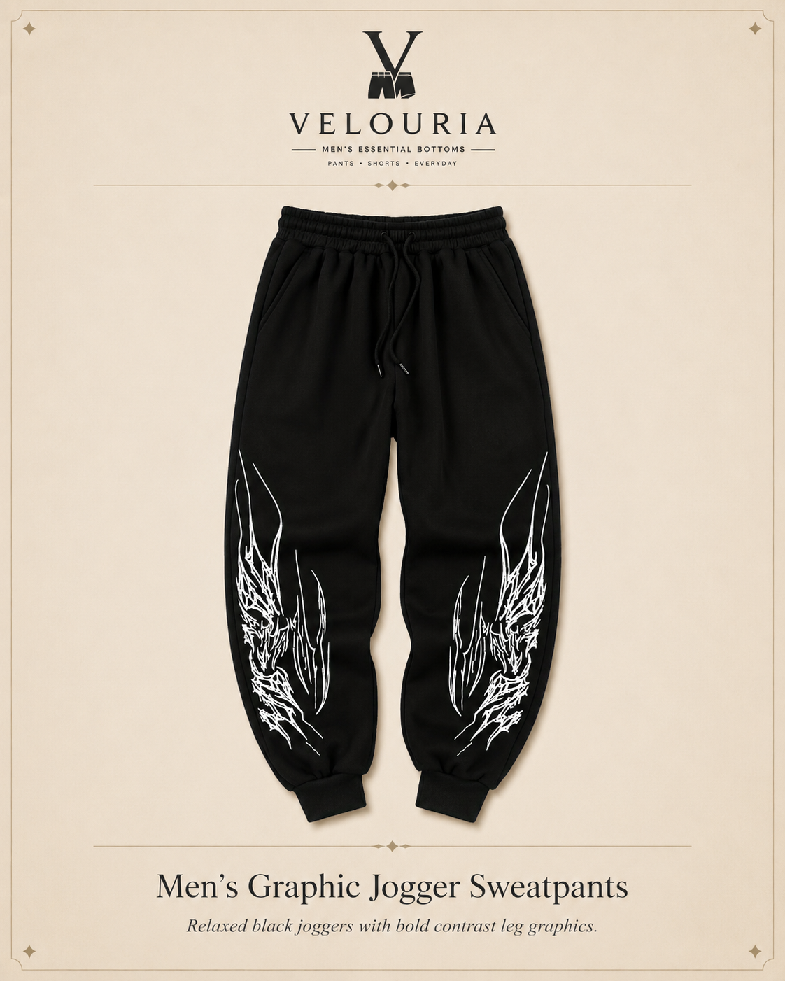 2025 Men's Gothic Print Casual Jogging Sport Pants Multifunctional Couple Pants Fashion Hip Hop Pants Comfortable Sport Pants