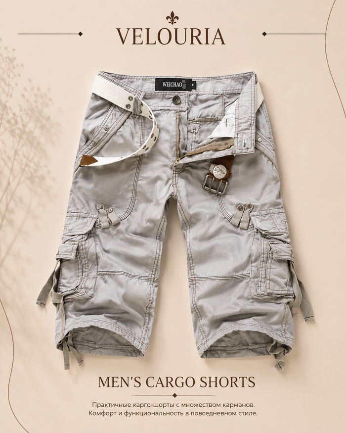 New Summer Casual Shorts Mens Straight Solid Sports Shorts Men Joggers Cargo Shorts Fashion Cotton Knee Length Sweatpants Man